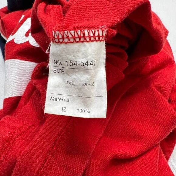 Pali Rali Club Vintage Baseball Shirt Atlantic Squalles Red Blue Short Sleeve - Picture 4 of 8